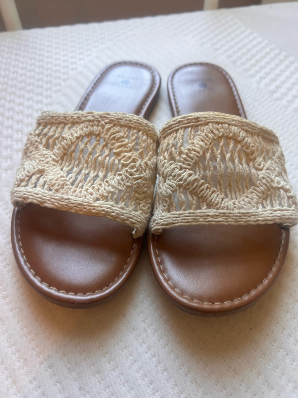 Macramé Slide Sandals - Picture 2 of 3